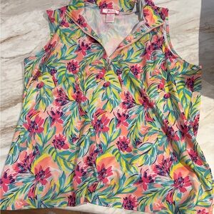 Stella Parker Floral Sleeveless Top - Multicolor